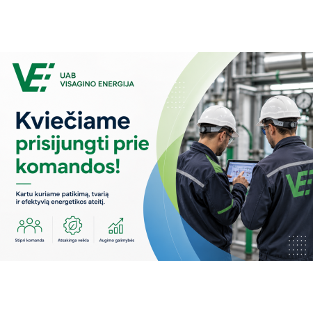 Atranka Energetikos skyriaus meistro pareigybei užimti 