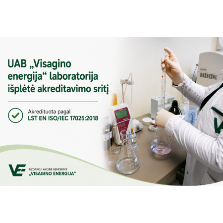 UAB „Visagino energija“ laboratorija išplėtė akreditavimo sritį